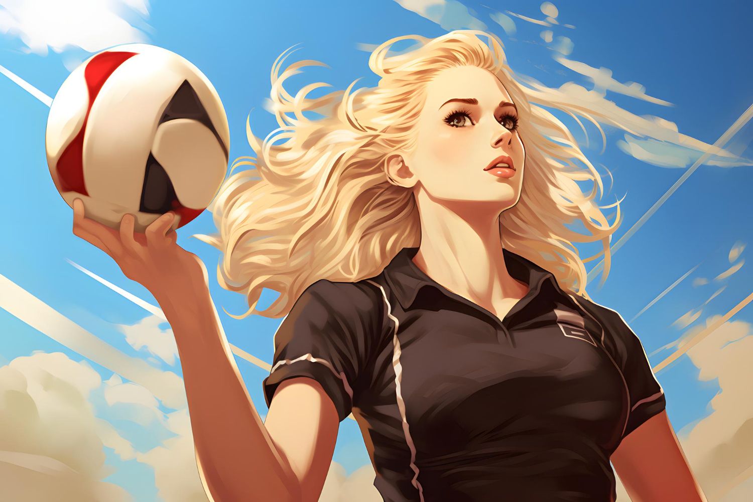 Create a volleyball team and control its fate!